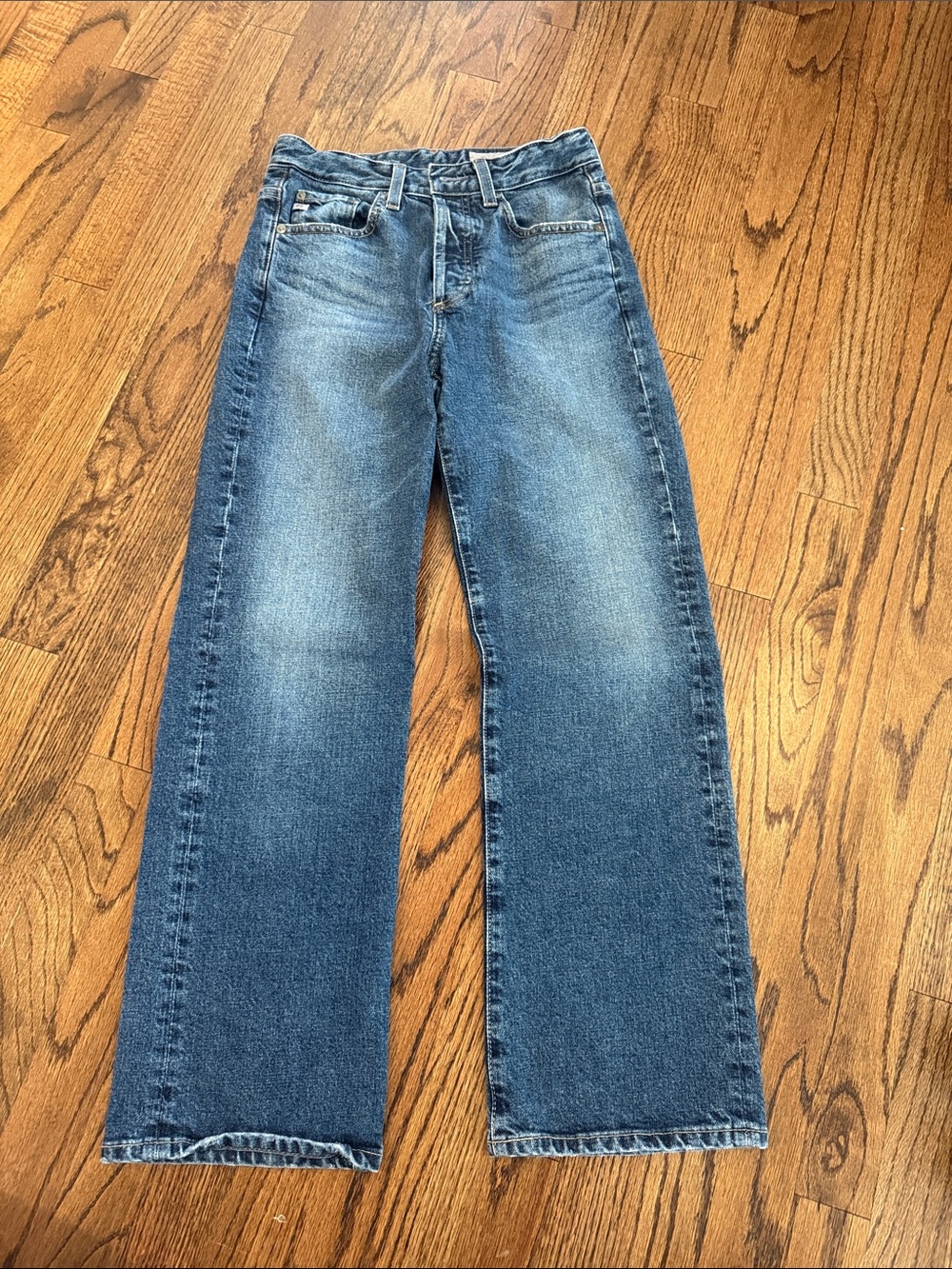 Ag Adriano Goldschmied woman’s  Bootcut Jeans in Blue Wash